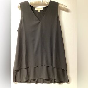 MICHAEL Michael Kors Black V-Neck Blouse